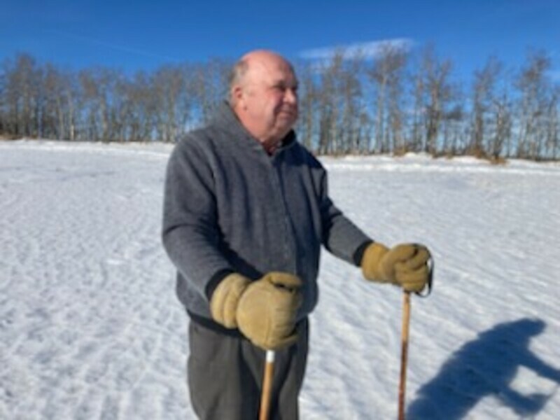 Charles Park on his skis