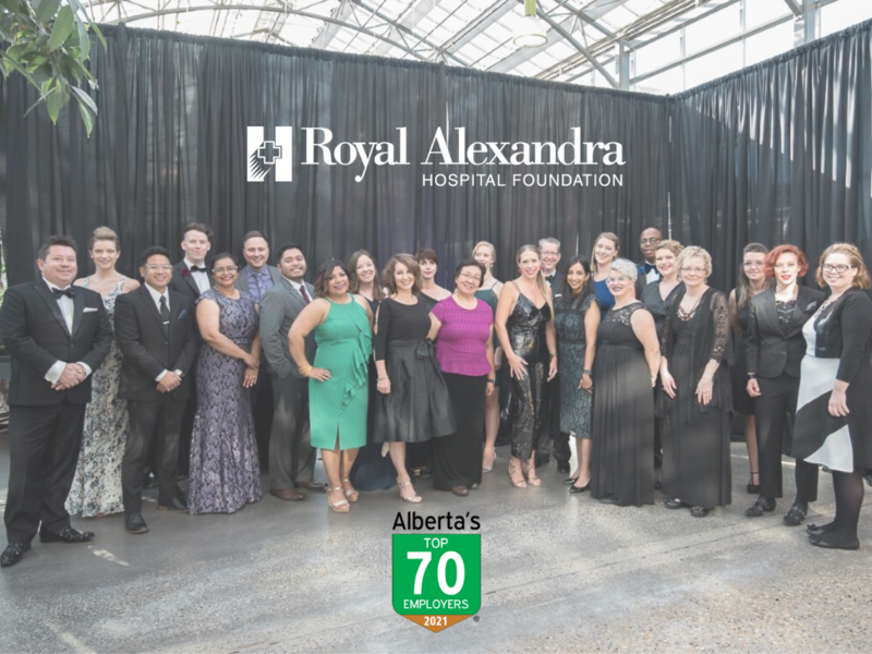 Staff from the Royal Alexandra Hospital Foundation, pictured at 2019's annual Harvest Celebration fundraiser.